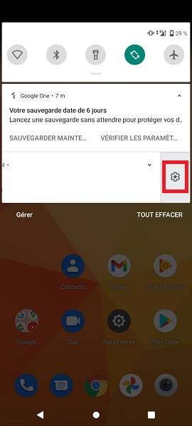 Désactiver toutes les notifications d’une application